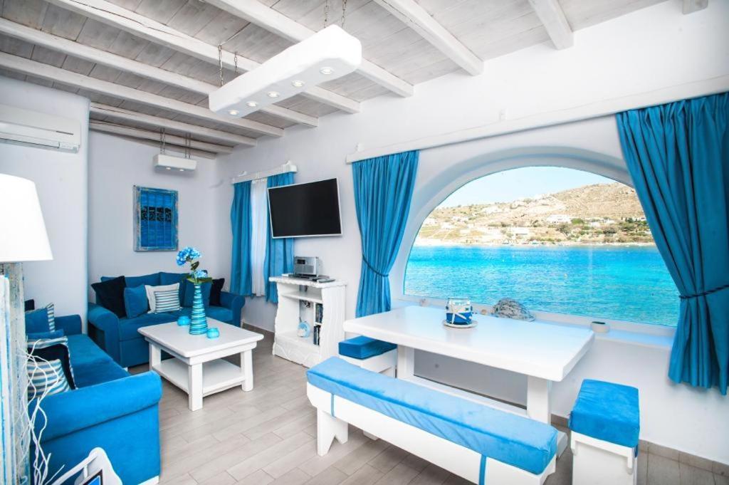 Luxury Sea House By Blue Waters Mykonos Villa Ornos  Exterior photo